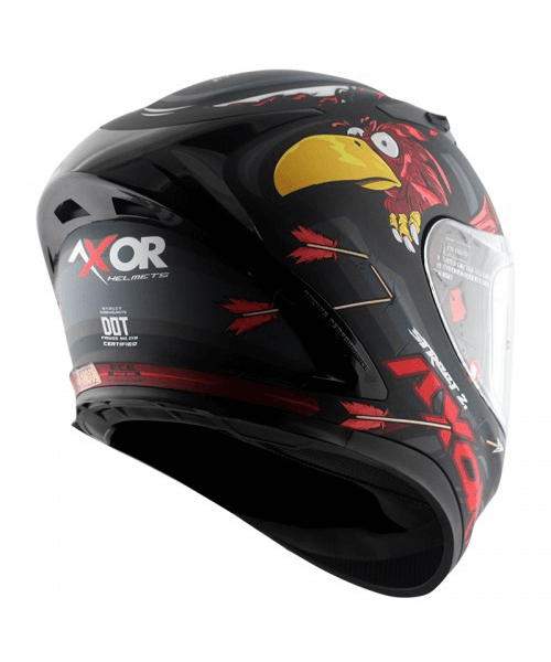 Axor Street Zazu Helmet - Dull Black Red