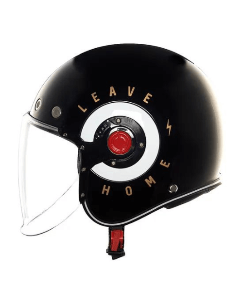 Royal Enfield Spirit Helmet Leave Home - Gloss Black