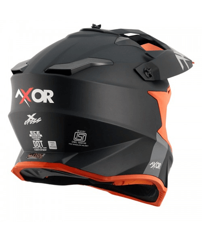 Axor X-Cross Helmet - Dull Black Orange