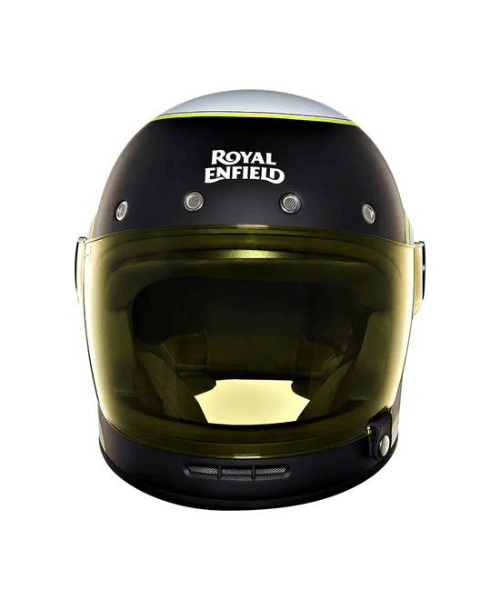 Royal Enfield Drifter V2 Helmet Centre Stripe - Matt Black