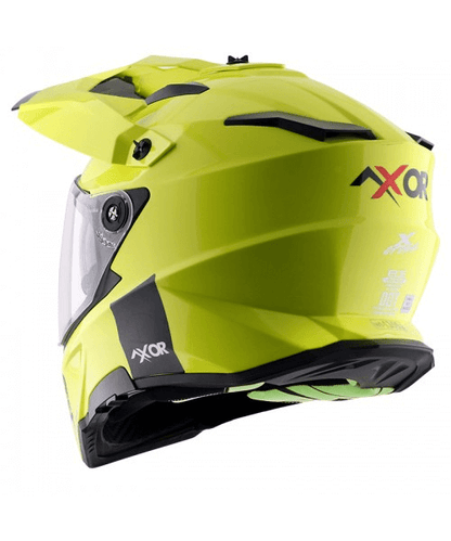 Axor X-Cross Dual Visor Sc Helmet - Neon Yellow Green