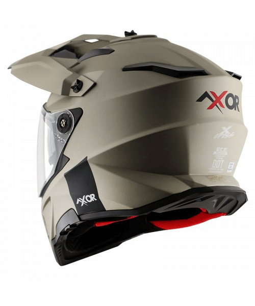Axor X-Cross Dual Visor Sc Helmet - Nickel Red