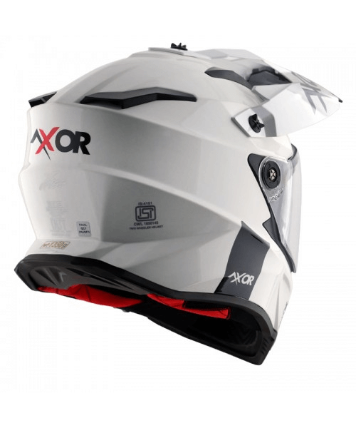 Axor X-Cross Dual Visor Sc Helmet - White Red