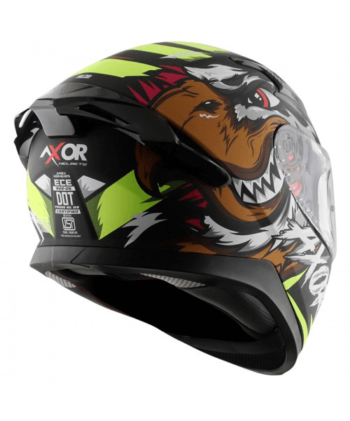 Axor Apex Falcon Helmet - Black Neon Yellow