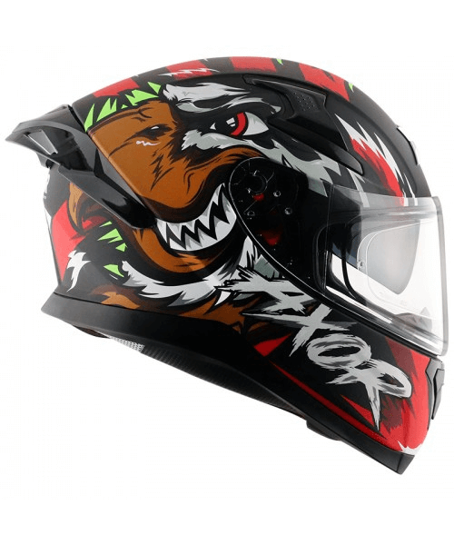 Axor Apex Falcon Helmet - Dull Black Red