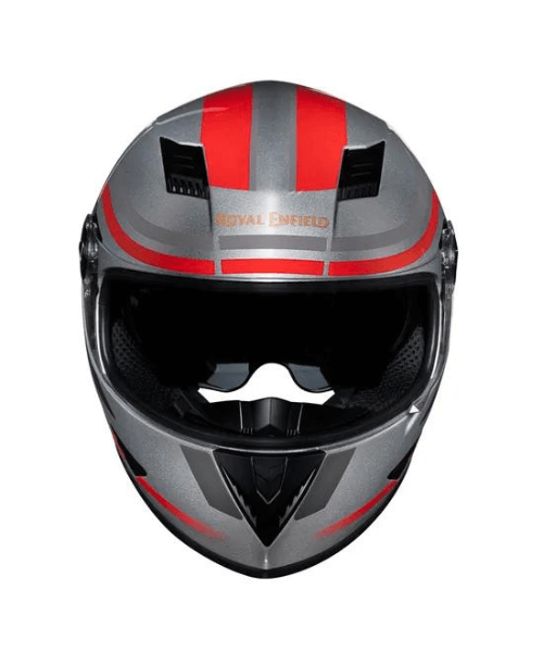 Royal Enfield Stunner Helmet Dual Visor - Gloss Silver