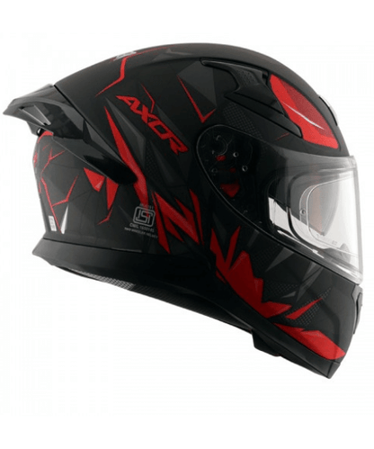 AXOR Apex Hunter D/V Helmet - Dull Black Red