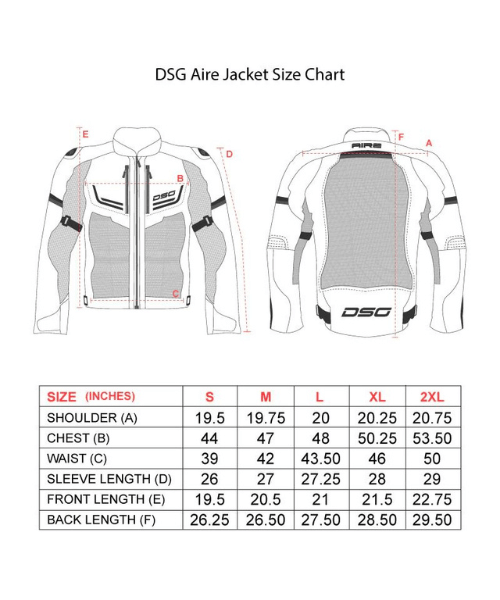 DSG Aire Riding Jacket - Black Grey Red