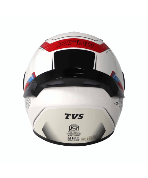 TVS Racing XPOD Helmet - Speedy White Red