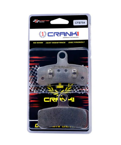 Crank1 Carbon Brake Pads for Harley Davidson Dyna Street Bob (Upto 2018)