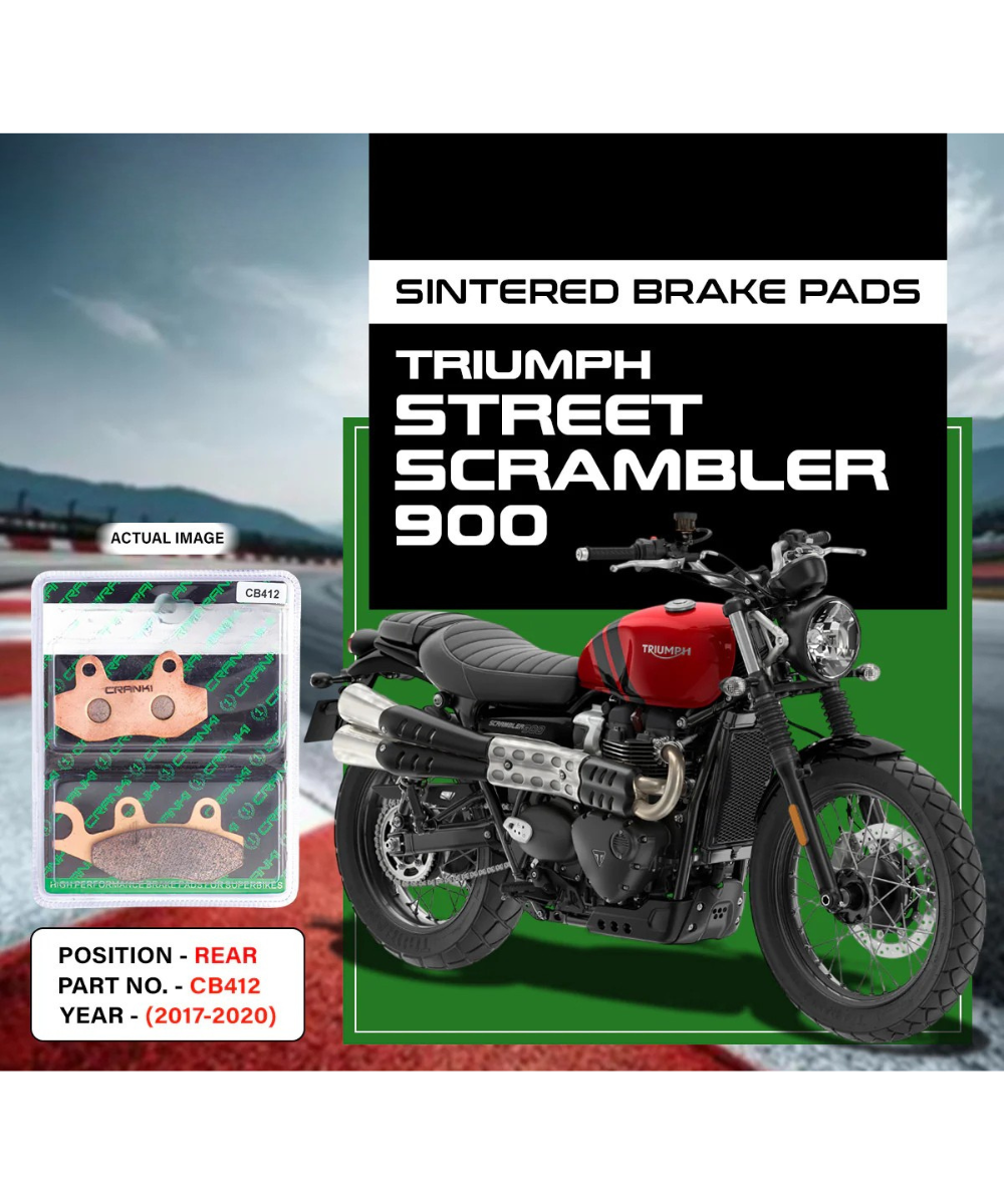 Crank1 Triumph Street Scrambler 900 (2017-2020) Sintered Brake Pads
