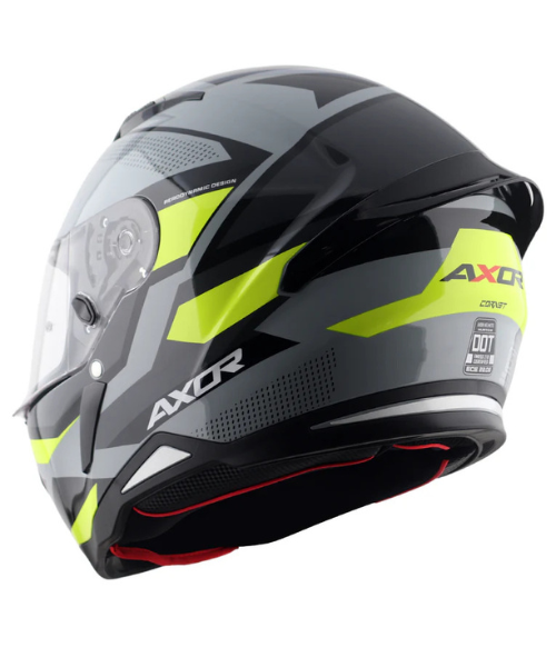 Axor Hunter Cornet Helmet - Gloss Nardo Grey Neon Yellow