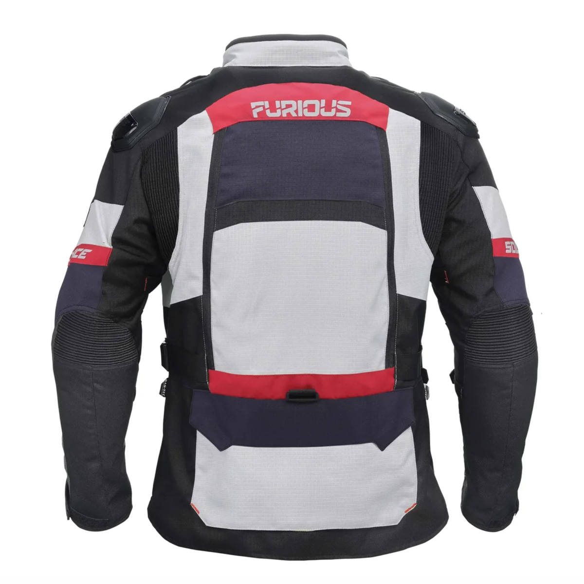 Solace Furious V4.0 Touring Jacket - Grey Black Red