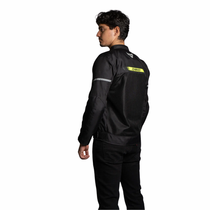 DSG Aire Mesh 2 Riding Jacket - Black Yellow Fluo