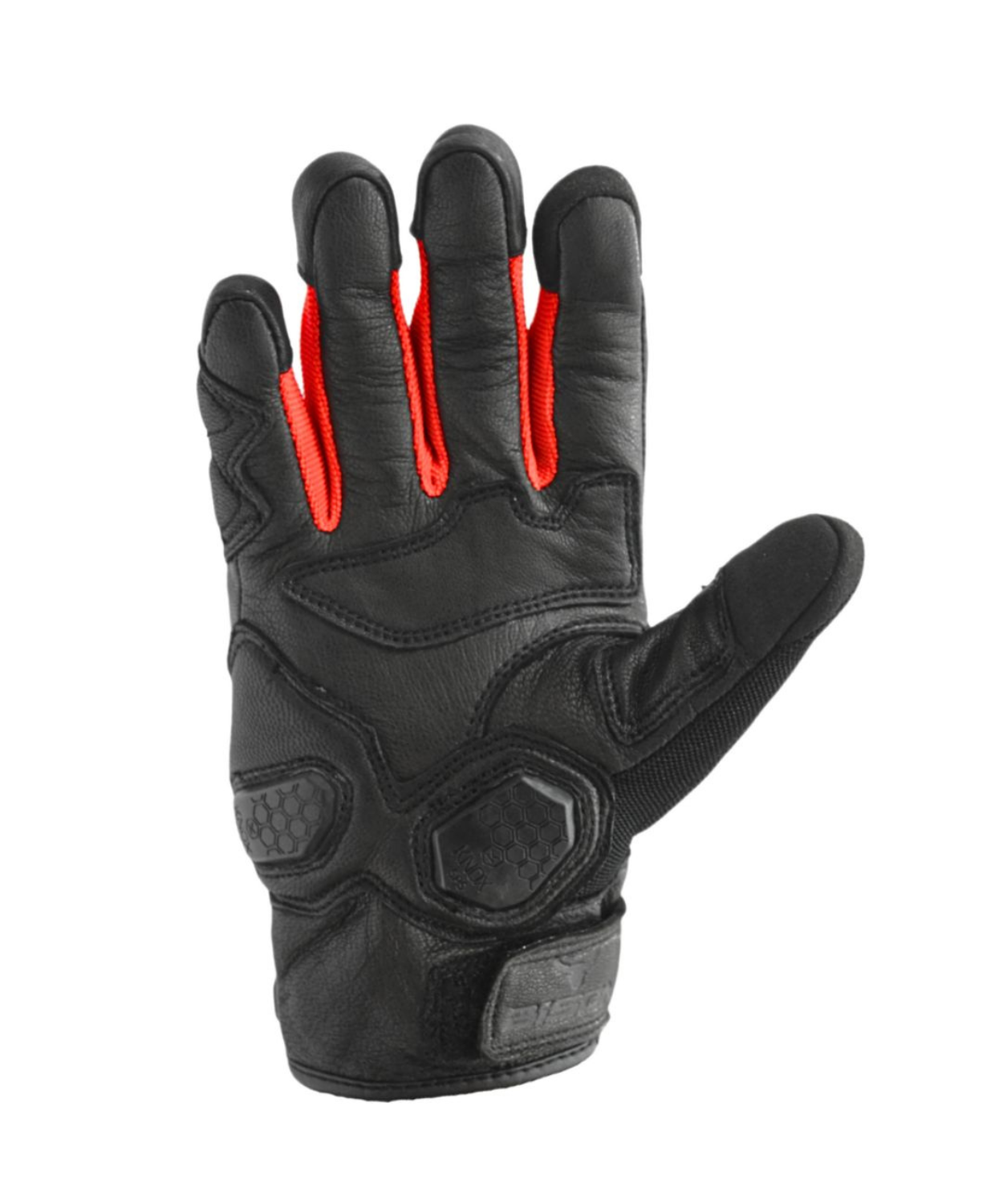 Bison ProGear Air Pro Riding Gloves - Black Red