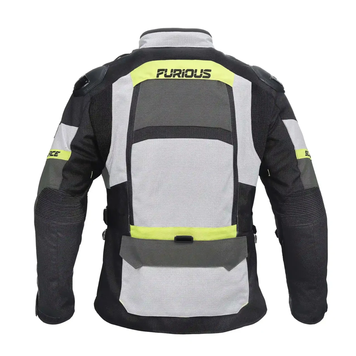 Solace Furious V4.0 Touring Jacket - Grey Black Neon - Solace