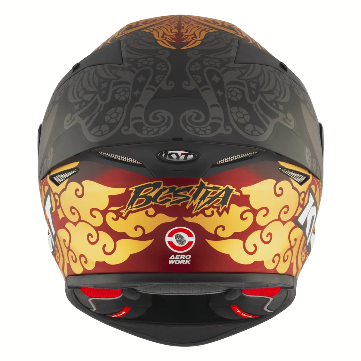 KYT TT-Revo Enea Bastianini Indonesia Replica 2023 Helmet - Matt Black