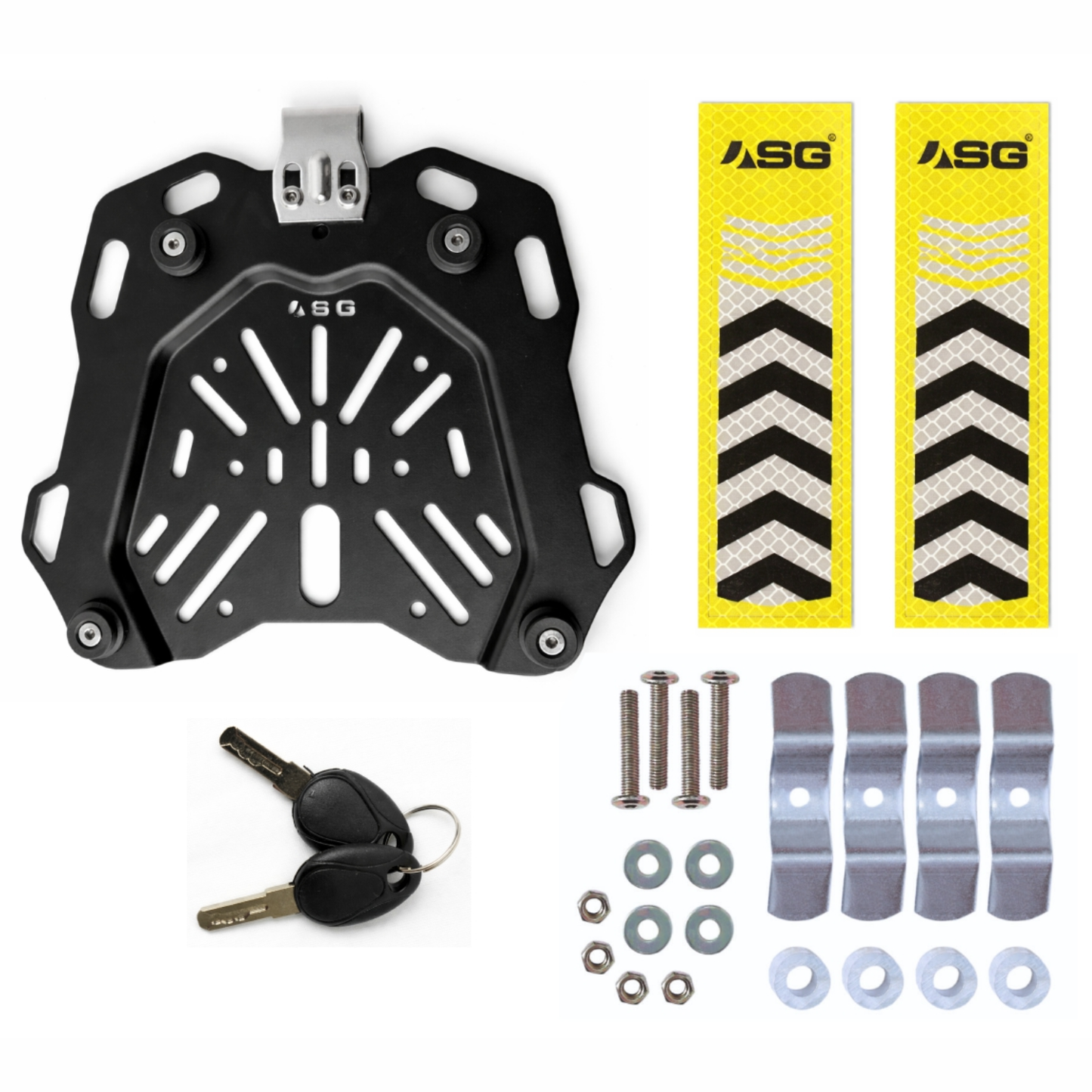 ASG AG-45L Aluminum Top Box - Mirror Black