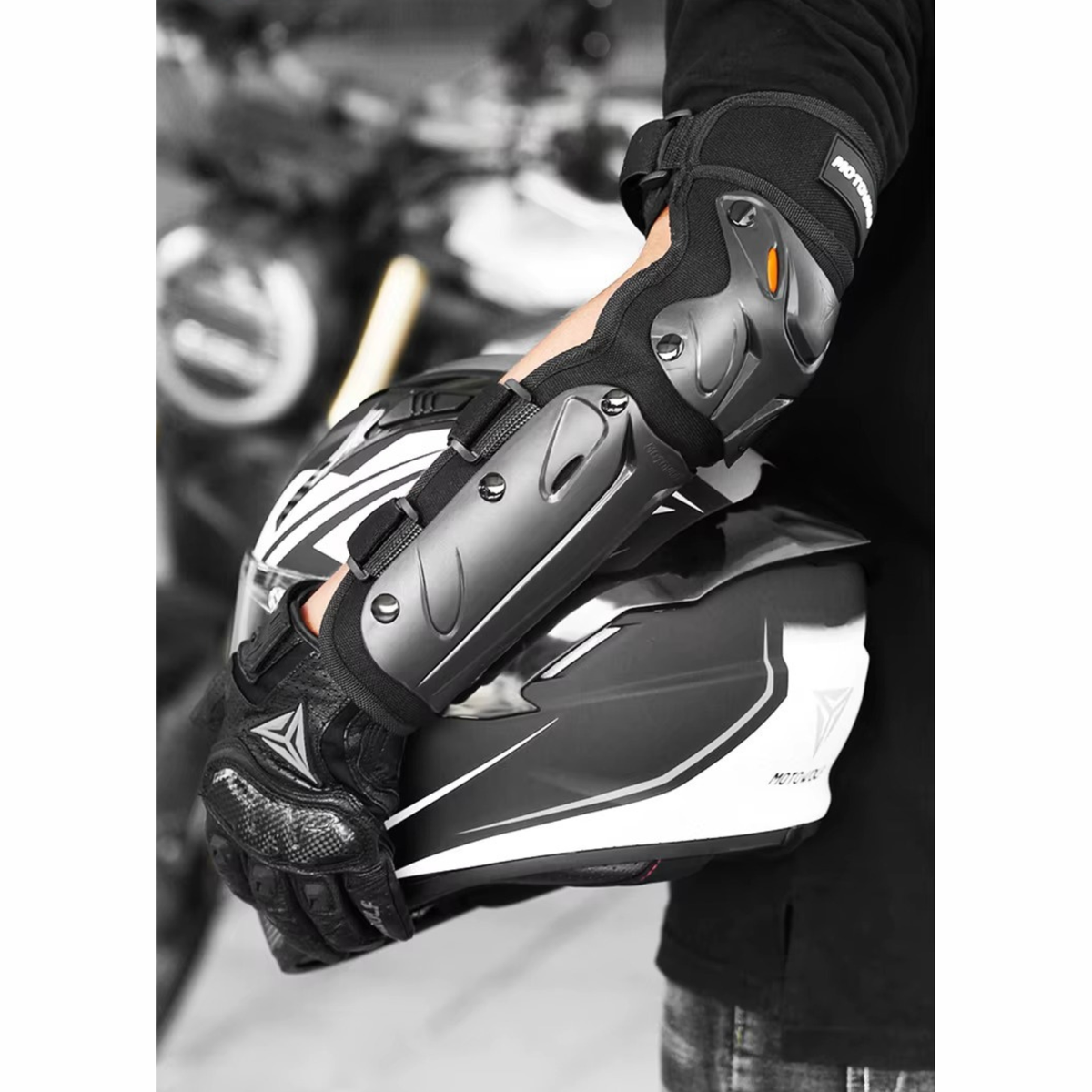 Motowolf Knee and Elbow Guard - MDL1010 - Black - Motowolf