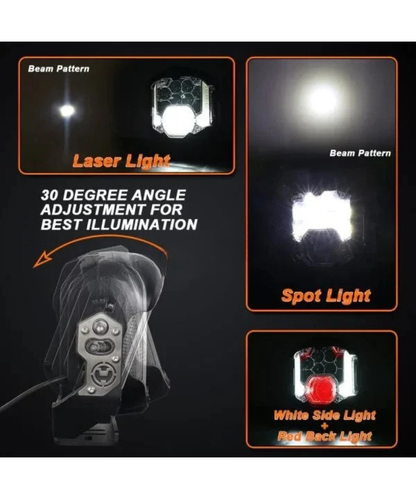 HJG GodsEye 5 LED 120W Universal Headlight - Pack of 1