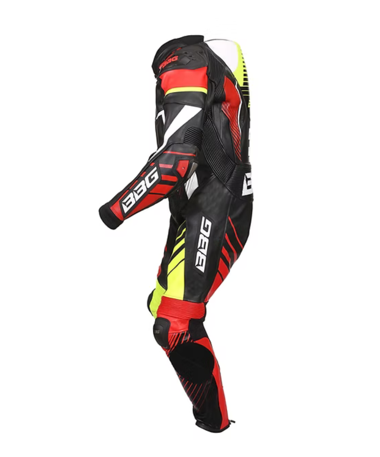 BBG Superrtech Racing Suit - Black Red Yellow