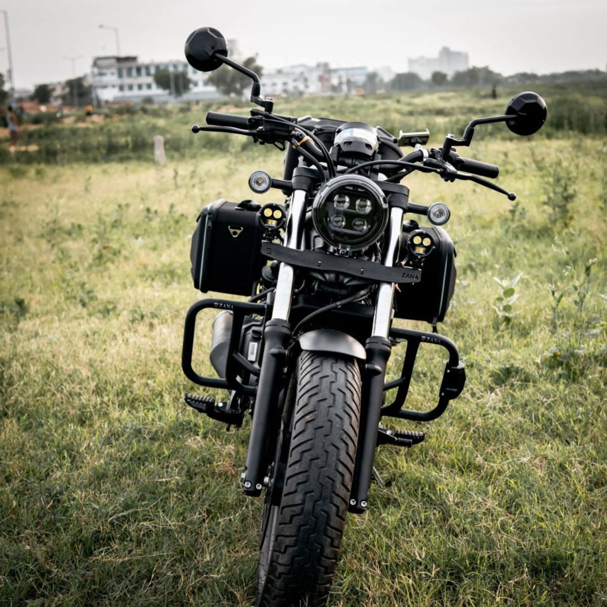 Zana Honda Rebel 500 Crash Guard With Puck Slider - Black - ZI-8624 - Zana