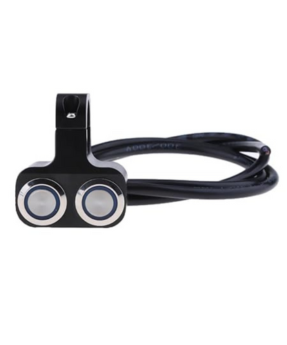 HJG Dual Push Button Control Double Aux Light Switch