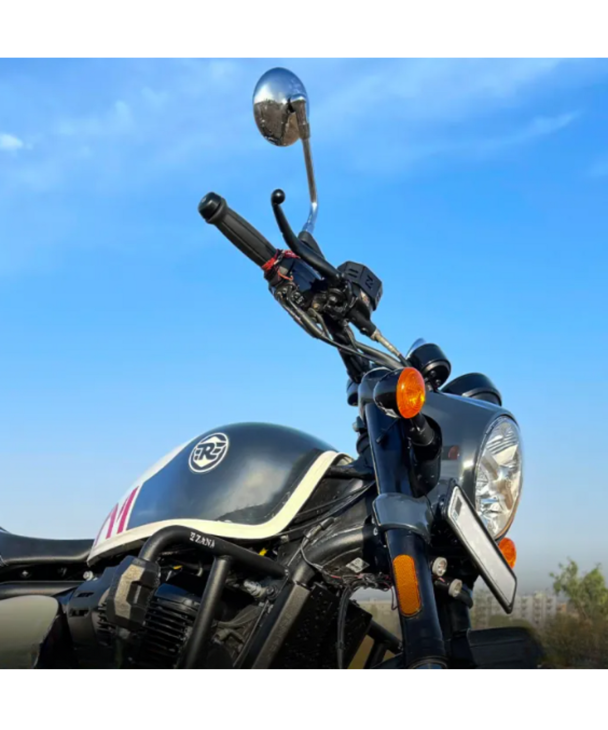 Zana Royal Enfield Super Meteor 650 / Shotgun650 Aluminum Mirror Extender - Black - ZI-8339 - Zana