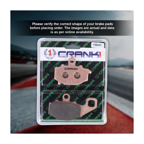 Crank1 Sintered Brake Pads for Kawasaki Ninja 650 (2011-2016)