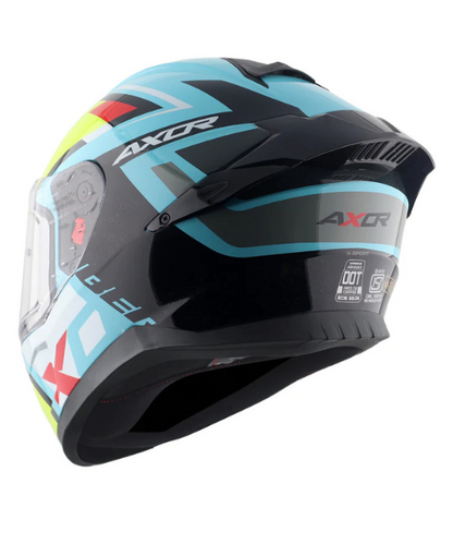 Axor Saber X-Sport Helmet - Gloss Black Neon Yellow