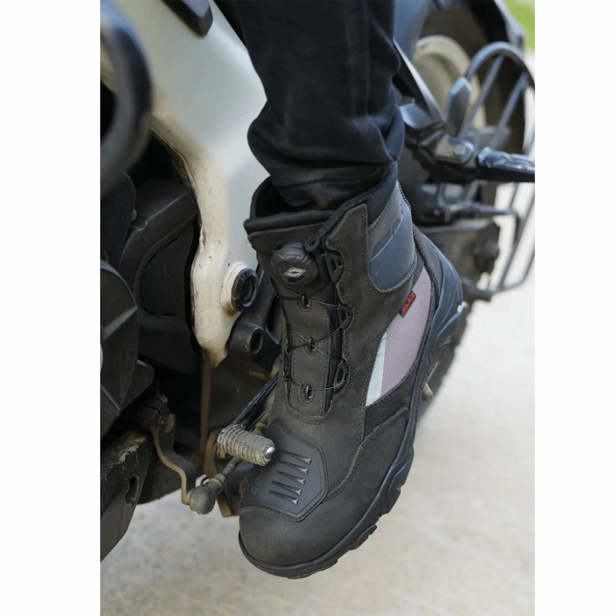 Solace Sparknit Moto Riding Boot - Black