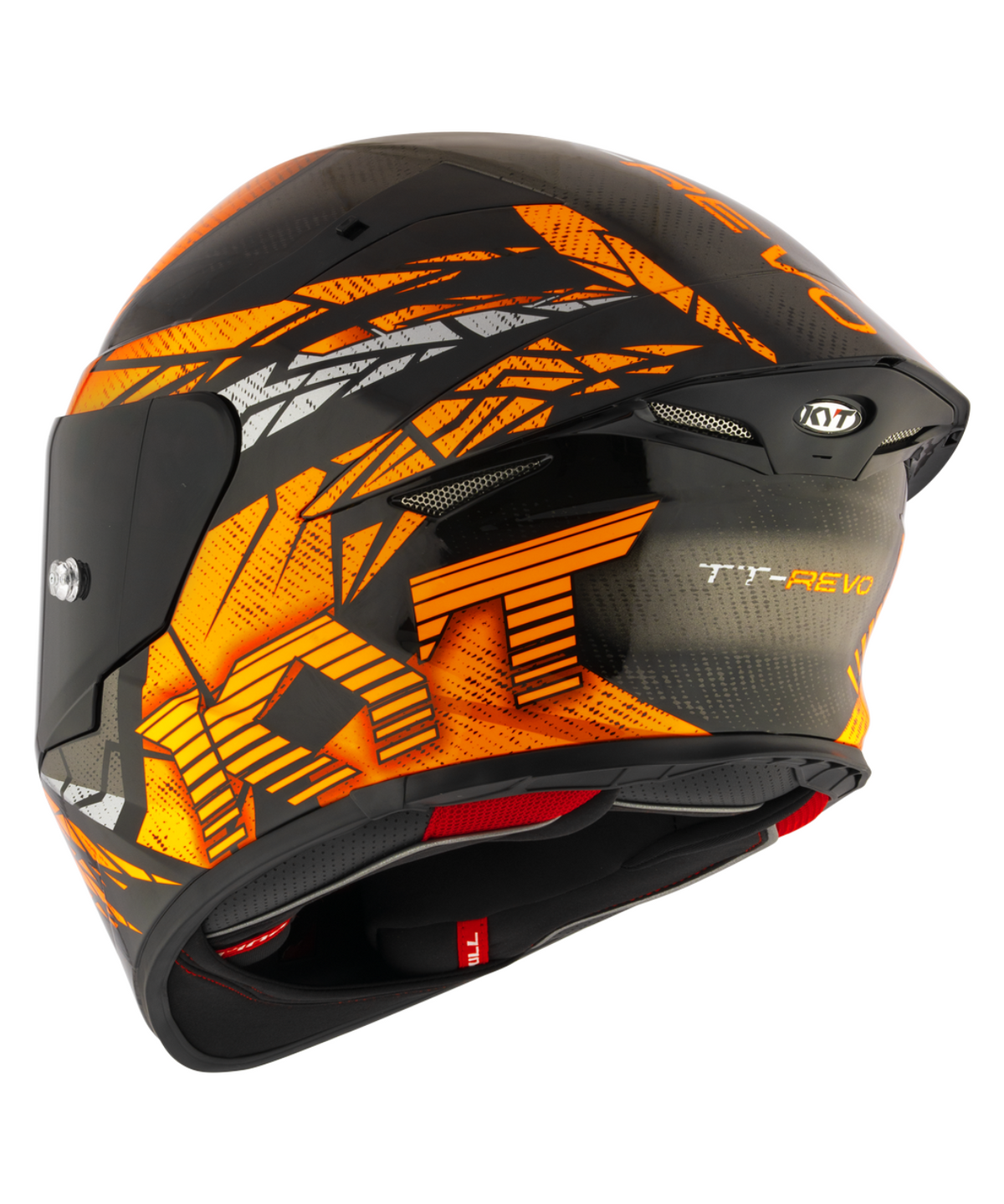 KYT TT-Revo Combustion Helmet - Matt Orange - KYT Helmets