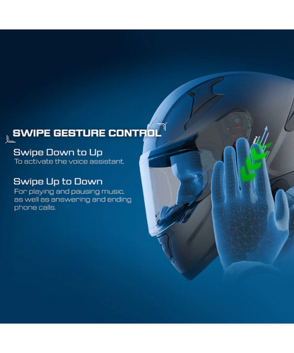 Axor Apex X Altor Smart Bluetooth Helmet - Gloss Black