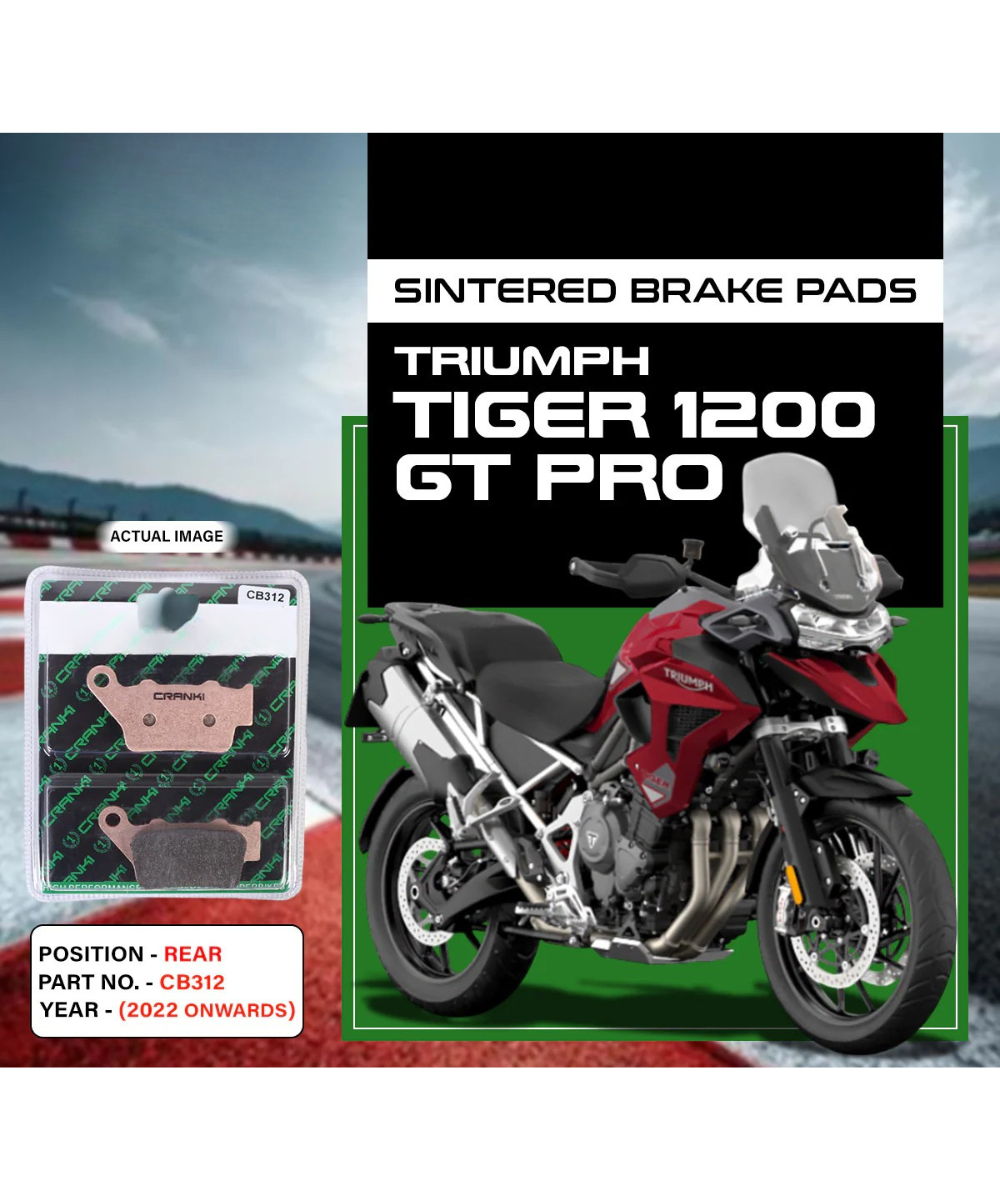 Crank1 Triumph Tiger 1200 GT Pro (2022 Onwards) Sintered Brake Pads