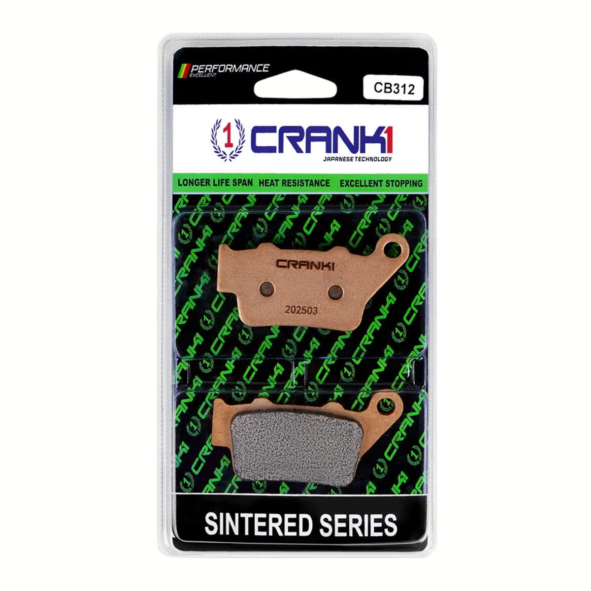 Crank1 Triumph Daytona 675 (2013-2017) Fully Sintered H2 Series Brake Pads