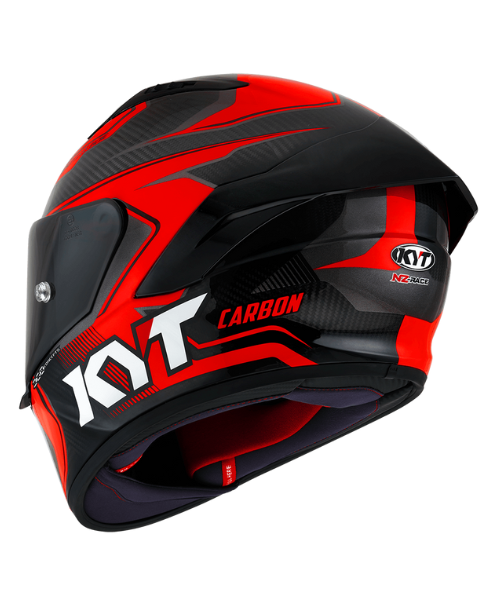 KYT NZ Race Carbon Competition Helmet - Gloss Red - KYT Helmets