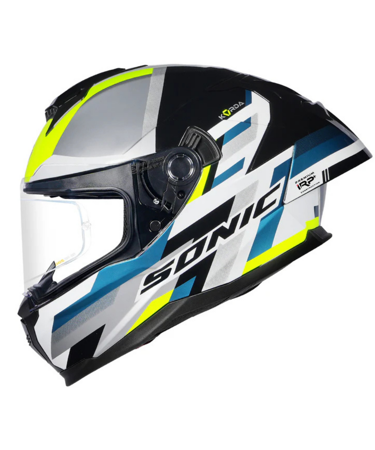 Korda Sonic GP Moze Helmet - Gloss Flourescent Yellow - Korda