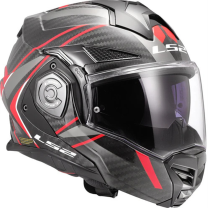 LS2 FF901 Advant X Carbon Fiber Future II Helmet (ECE 22.06) - Matt Red