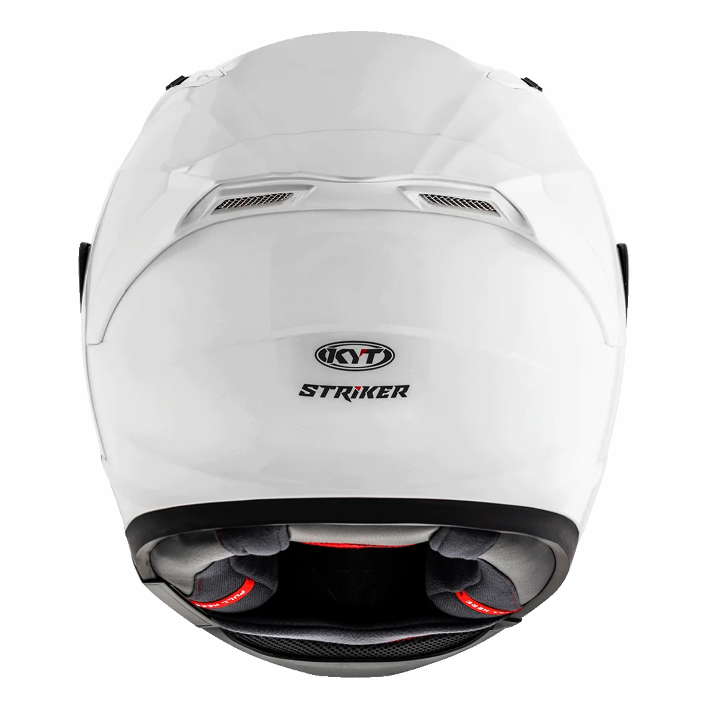 KYT Striker Plain Helmet - Gloss White
