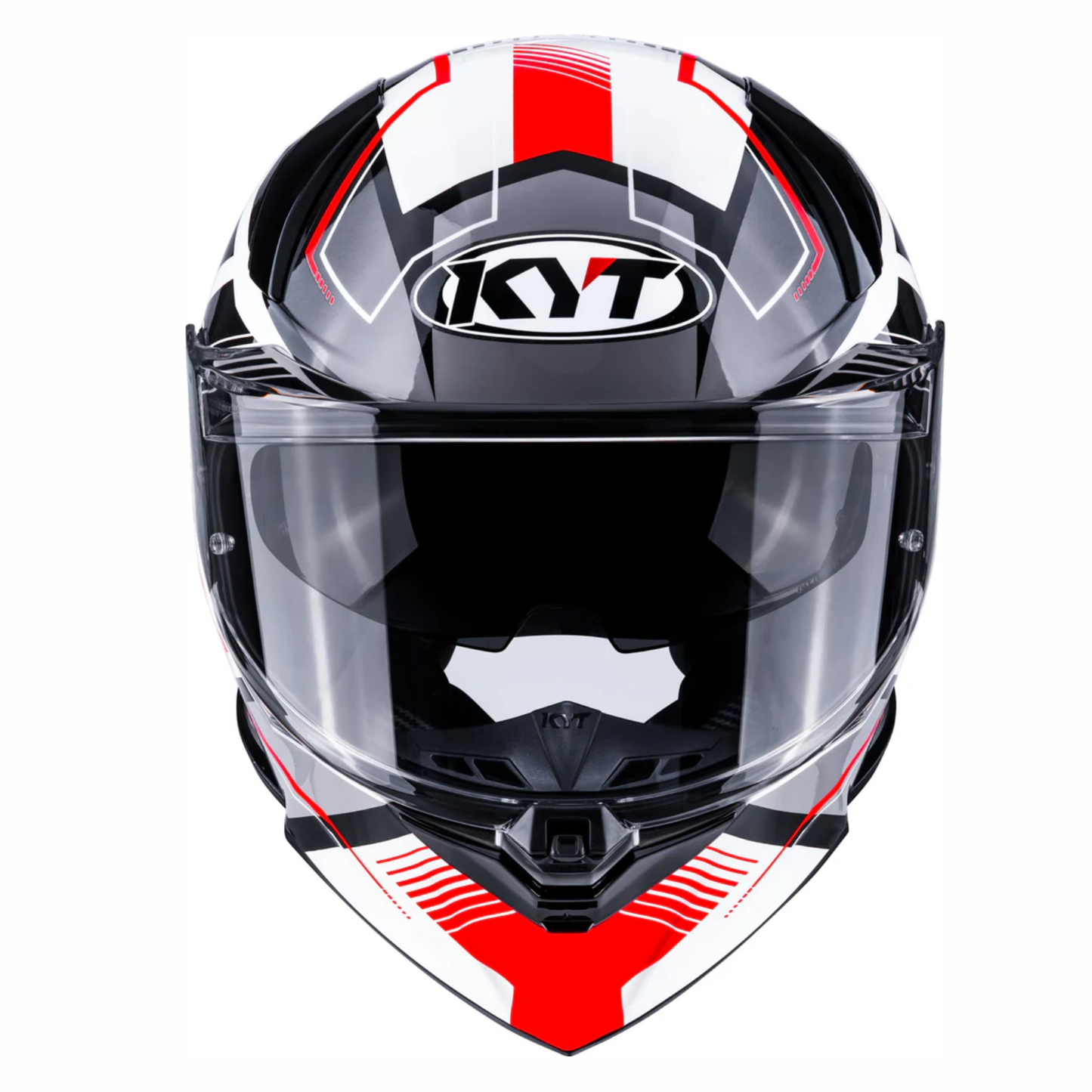 KYT R2R Pro Parsec Helmet - Gloss White Red