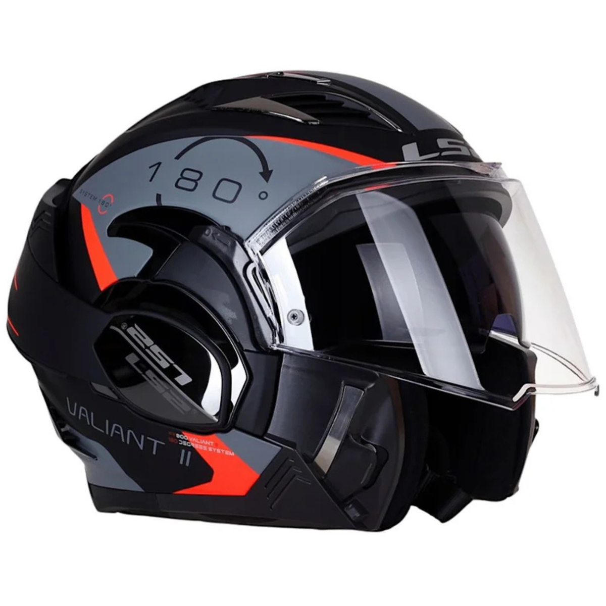 LS2 FF900 Valiant II Codex Helmet - Matt Black Titanium - LS2