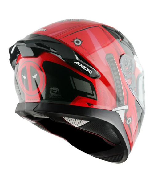 Axor Apex Marvel Deadpool Helmet - Gloss Red Black