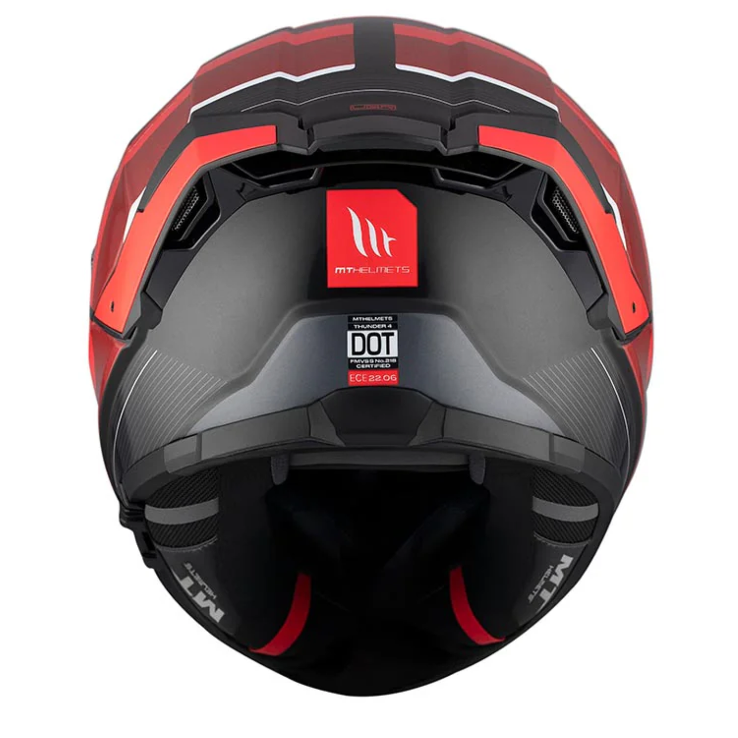 MT Thunder 4 SV R25 B35 Helmet - Gloss Red Black