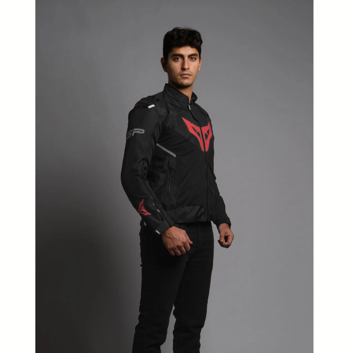 DSG GP X Riding Jacket - Black Red - DSG