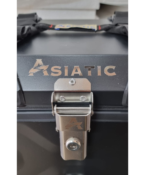 Asiatic ABS Top Box 45L with Backrest - Black