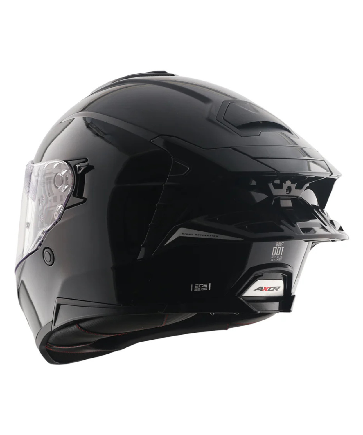 Axor Brutale Solid Colors Dual Spoiler Helmet - Gloss Black