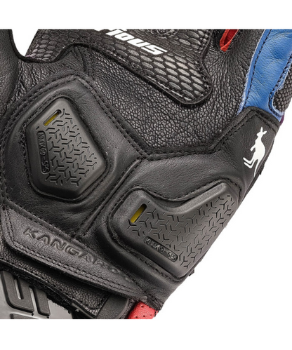 Solace Furious V3.0 CE Riding Gloves - Black White Blue