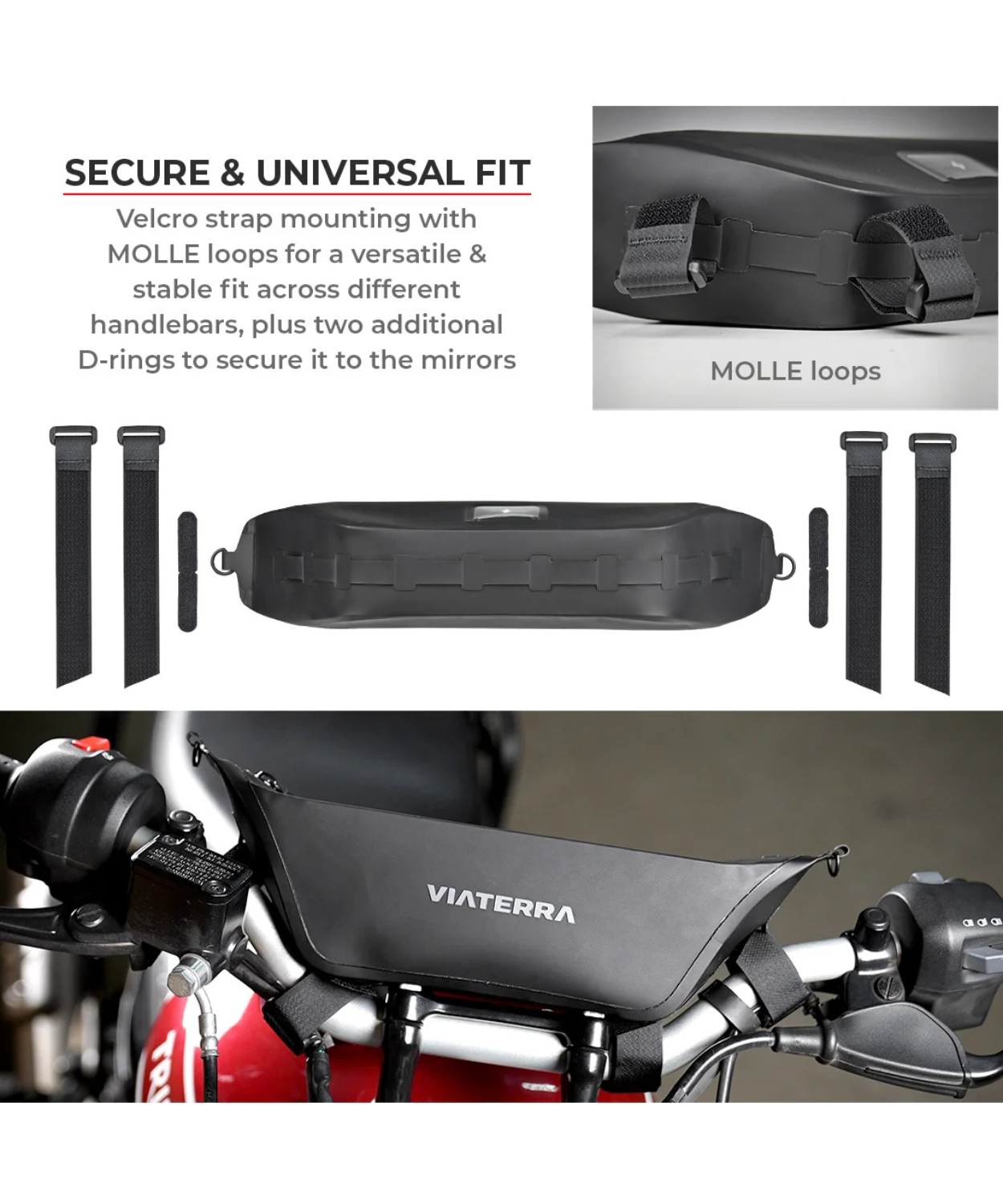 Viaterra 100% Waterproof Handlebar Bag