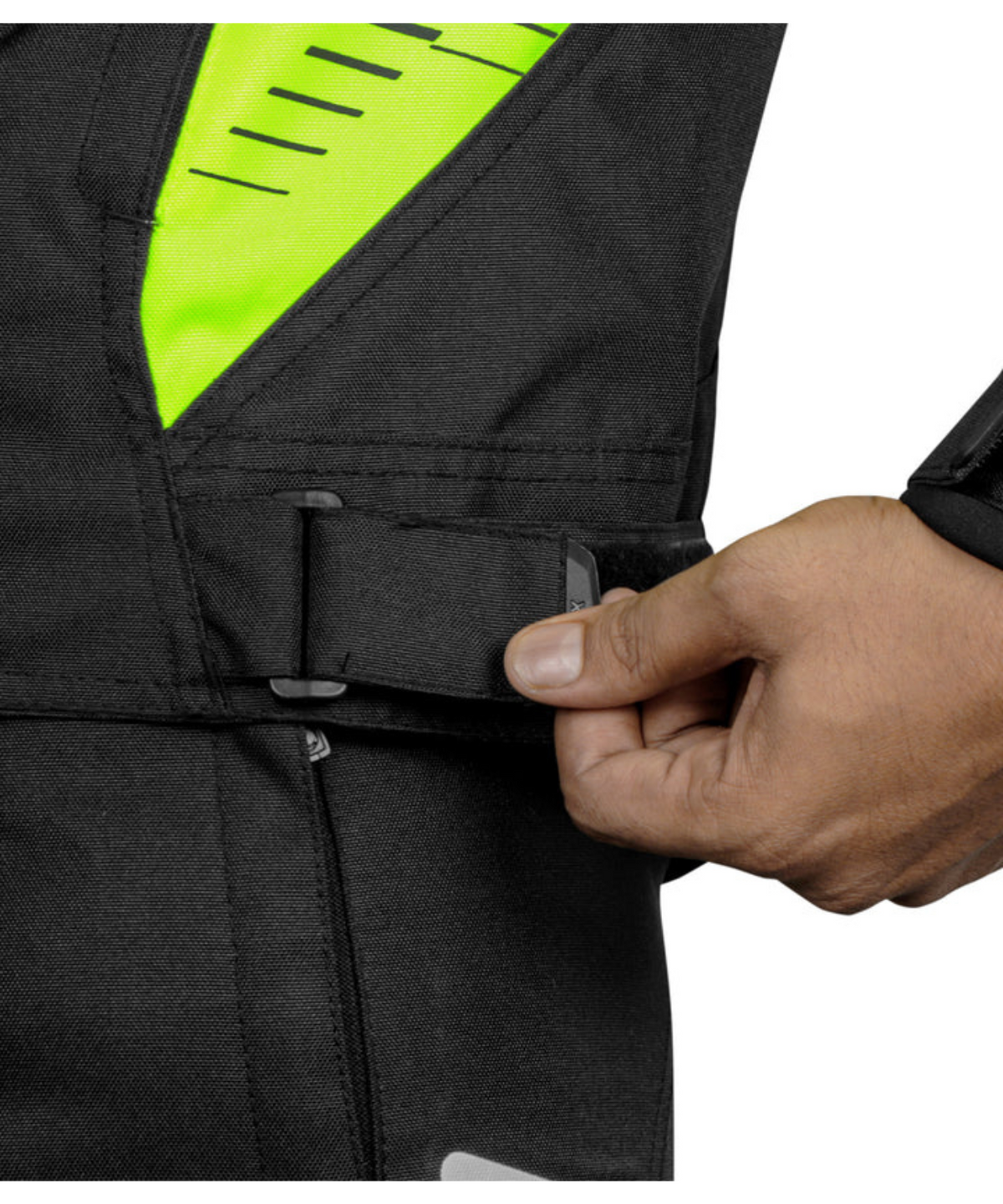 Rynox Tornado Pro 4 CE Certified Class A Riding Jacket - Black Hi-Viz Green