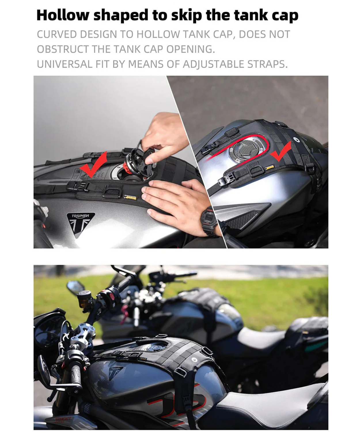 Rhinowalk Mounting Base for Tank Bag - MT001A